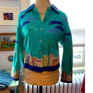 Vintage Patchingon Palm Tree Blazer